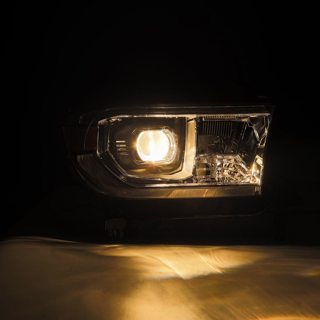 AlphaRex 07-13 Toyota Tundra/08-17 Toyota Sequoia MK II PRO-Series Halogen Projector Headlights Chrome (Without Level Adjuster)