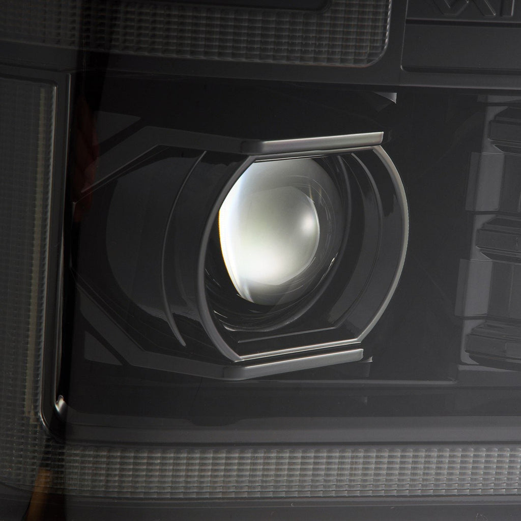 AlphaRex 08-10 Ford Super Duty/Excursion LUXX-Series LED Projector Headlights Alpha-Black
