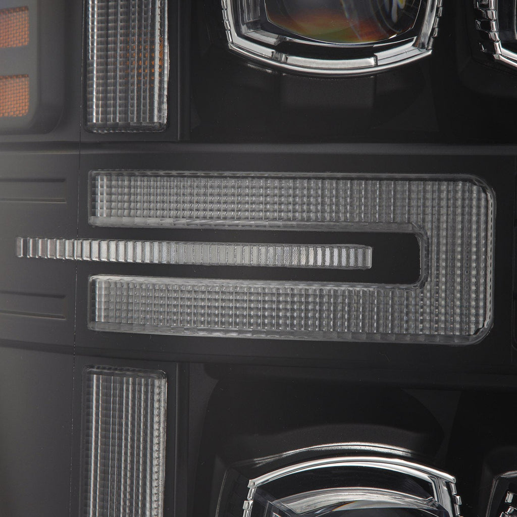 AlphaRex 08-10 Ford Super Duty/Excursion NOVA-Series LED Projector Headlights Black