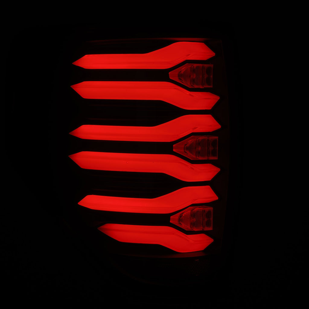 AlphaRex 09-14 Ford F150 LUXX-Series LED Tail Lights Black Smoke