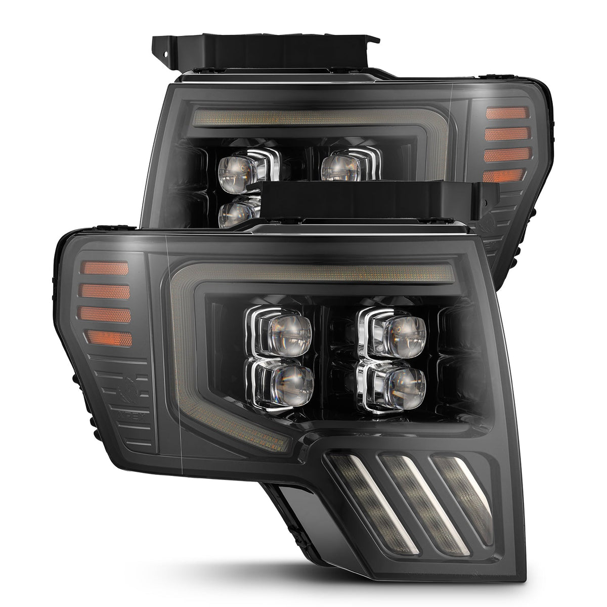 AlphaRex 09-14 Ford F150 MKII NOVA-Series LED Projector Headlights Alpha-Black