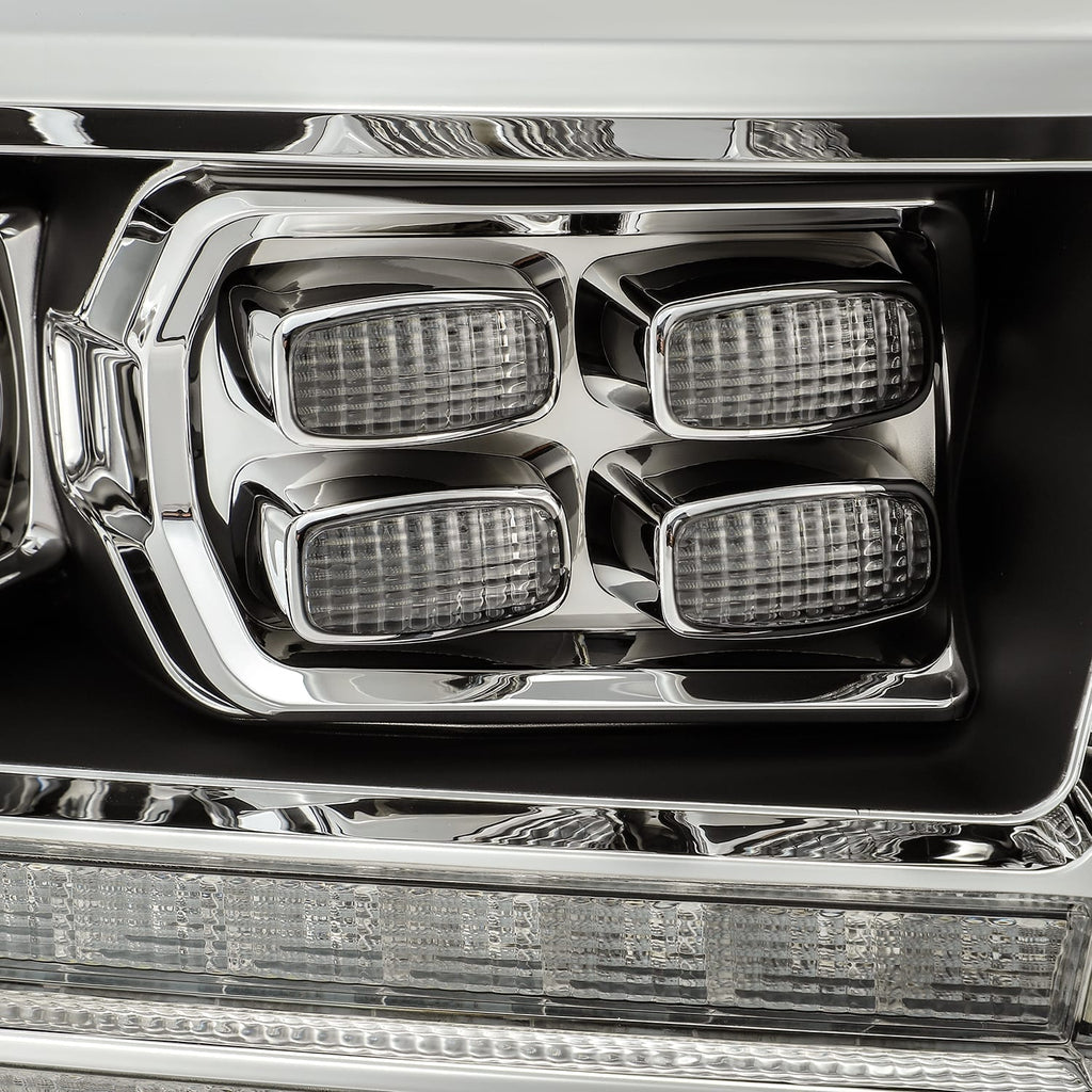 AlphaRex 09-18 Ram Truck LUXX-Series (5th Gen 2500 Style) LED Projector Headlights Black