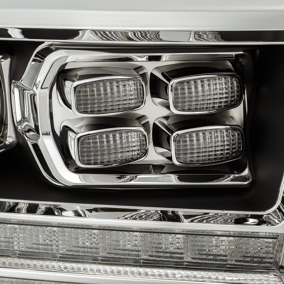 AlphaRex 09-18 Ram Truck LUXX-Series (5th Gen 2500 Style) LED Projector Headlights Black