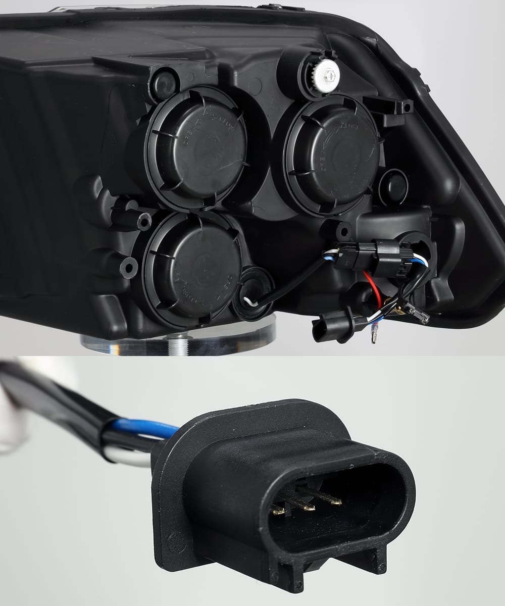 AlphaRex 09-18 Ram Truck LUXX-Series LED Projector Headlights Black