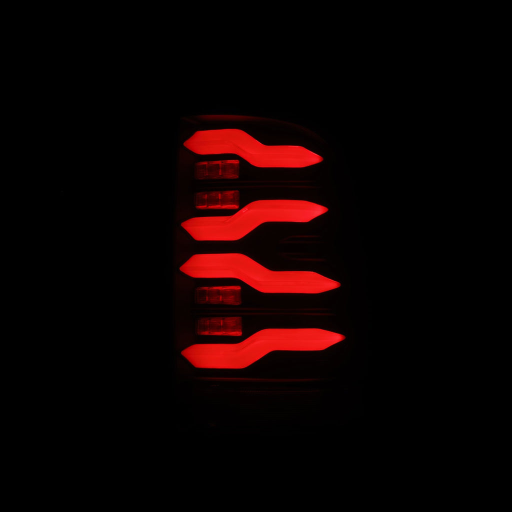 AlphaRex 09-18 Ram Truck LUXX-Series LED Tail Lights Alpha-Black