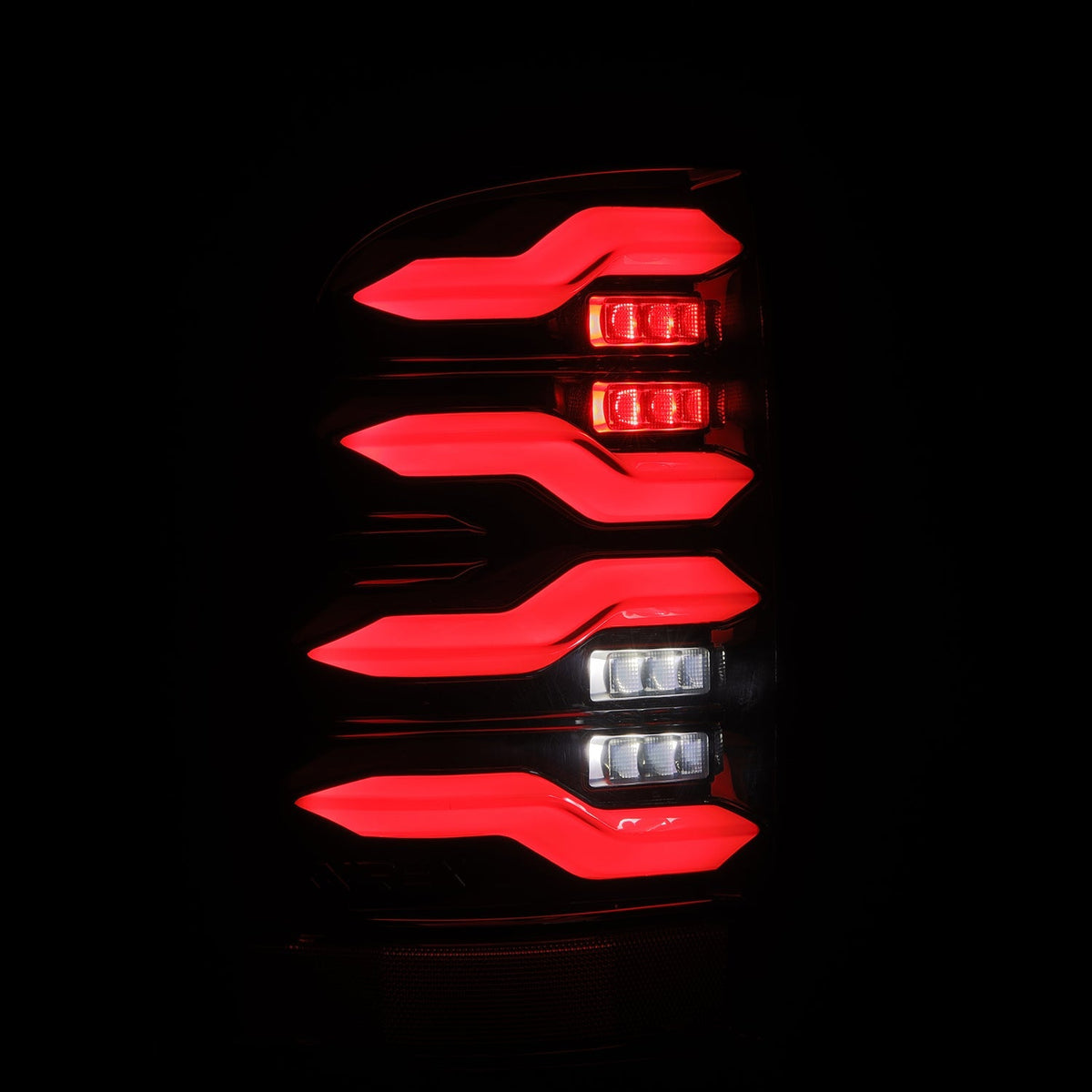 AlphaRex 09-18 Ram Truck LUXX-Series LED Tail Lights Black Smoke