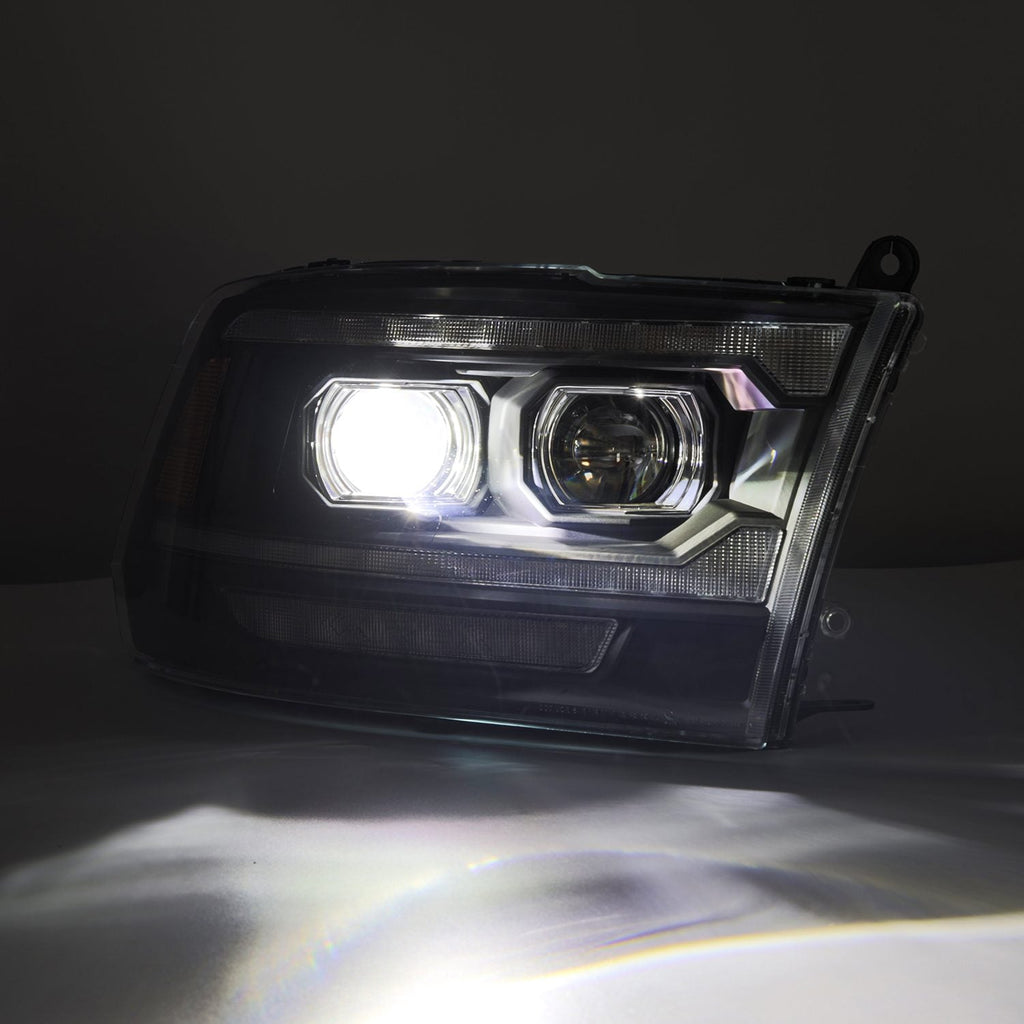 AlphaRex 09-18 Ram Truck (MK II 5th Gen 2500 Style) LUXX-Series LED Projector Headlights Alpha-Black