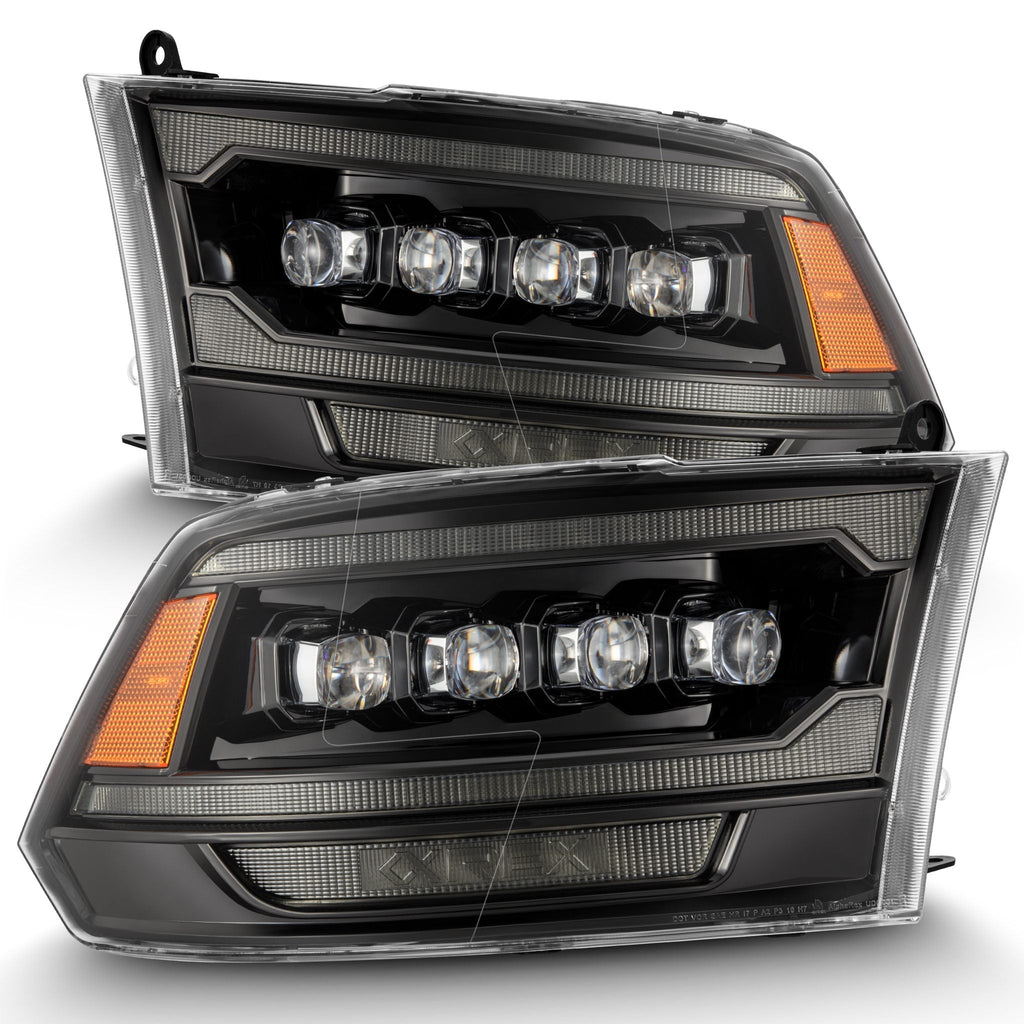 AlphaRex 09-18 Ram Truck (MK II 5th Gen 2500 Style) NOVA-Series LED Projector Headlights Alpha-Black