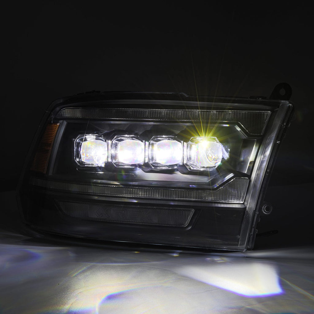AlphaRex 09-18 Ram Truck (MK II 5th Gen 2500 Style) NOVA-Series LED Projector Headlights Black