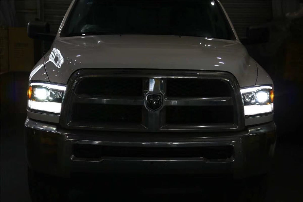 AlphaRex 09-18 Ram Truck MK II PRO-Series Halogen Projector Headlights Chrome