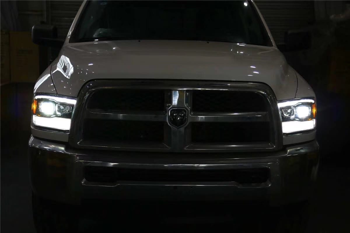 AlphaRex 09-18 Ram Truck MK II PRO-Series Halogen Projector Headlights Chrome