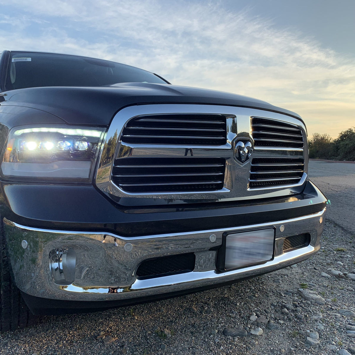 AlphaRex 09-18 Ram Truck NOVA-Series LED Projector Headlights Alpha-Black