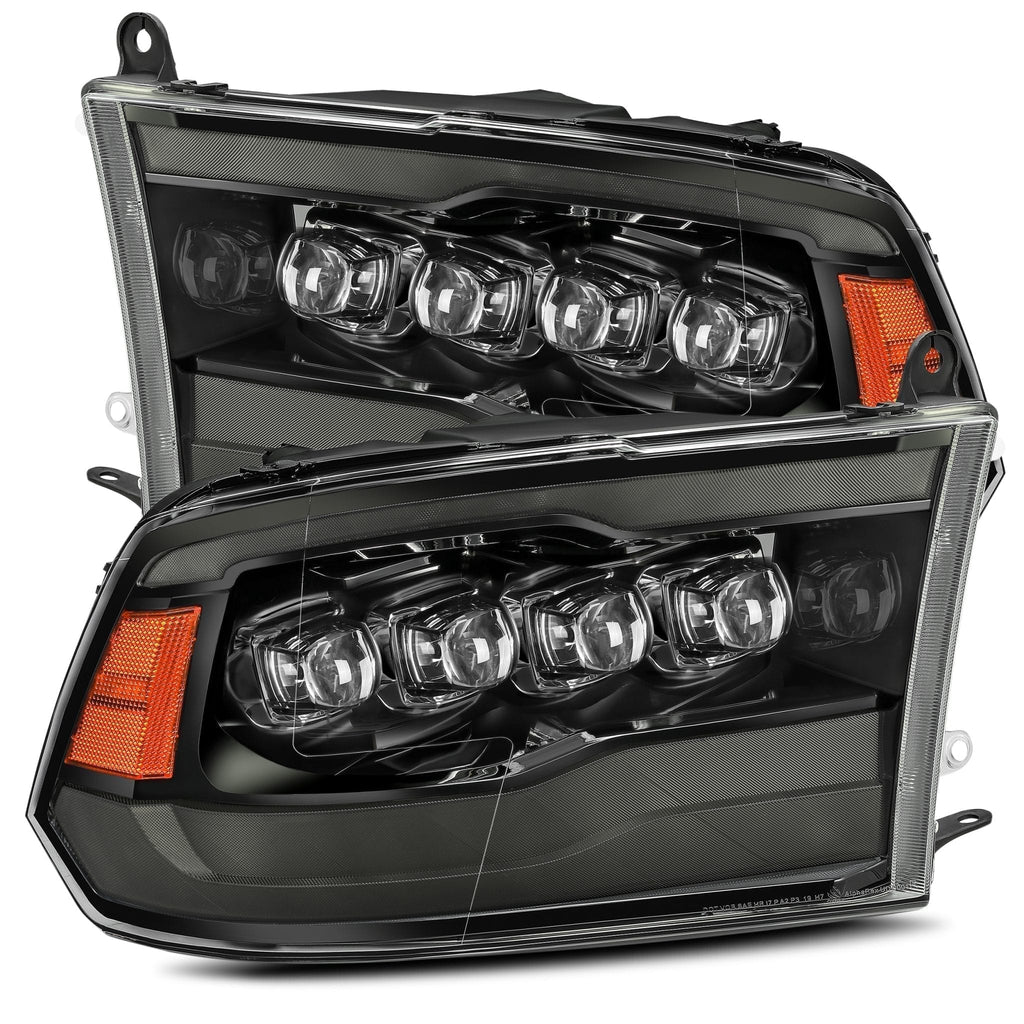 AlphaRex 09-18 Ram Truck NOVA-Series LED Projector Headlights Alpha-Black