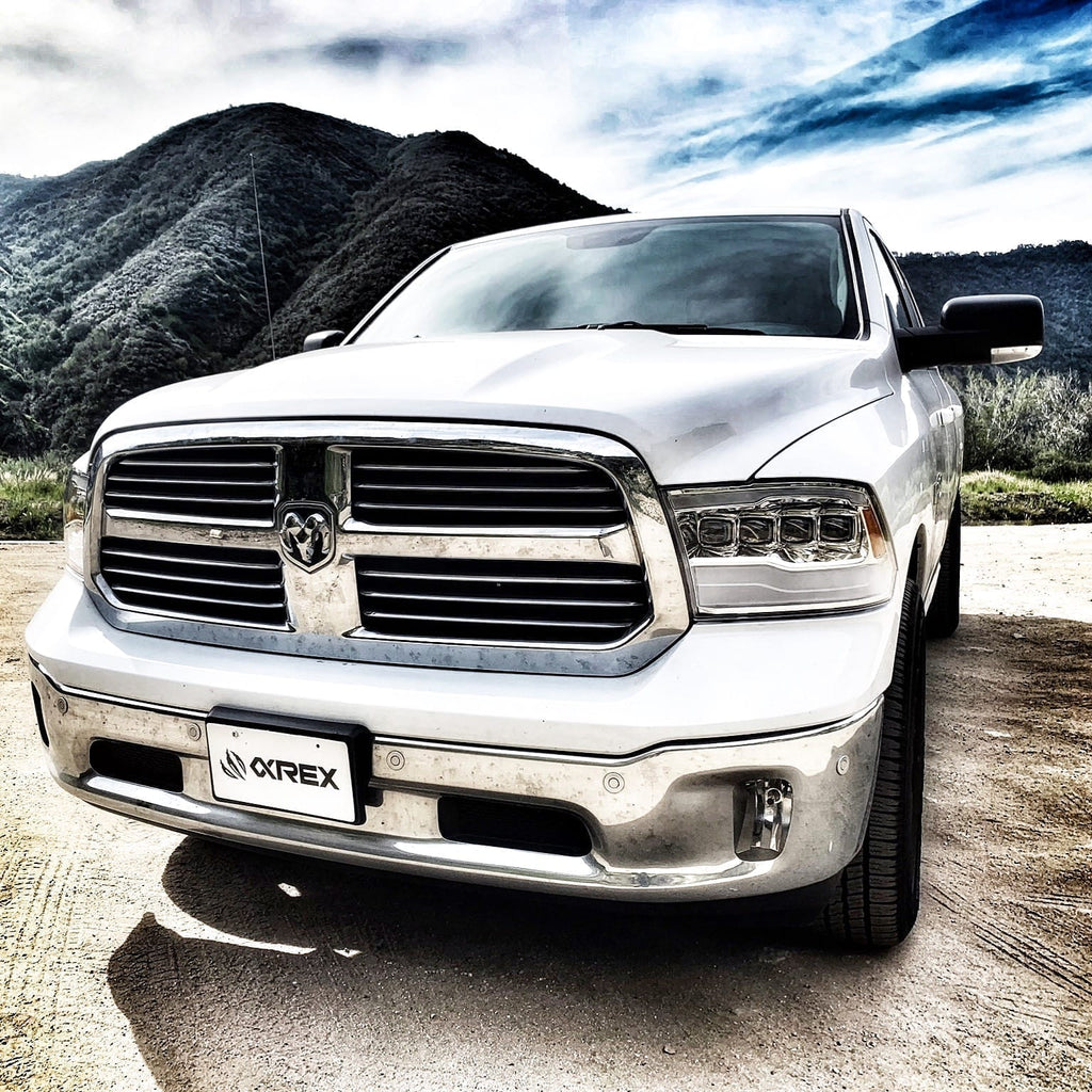 AlphaRex 09-18 Ram Truck NOVA-Series LED Projector Headlights Chrome