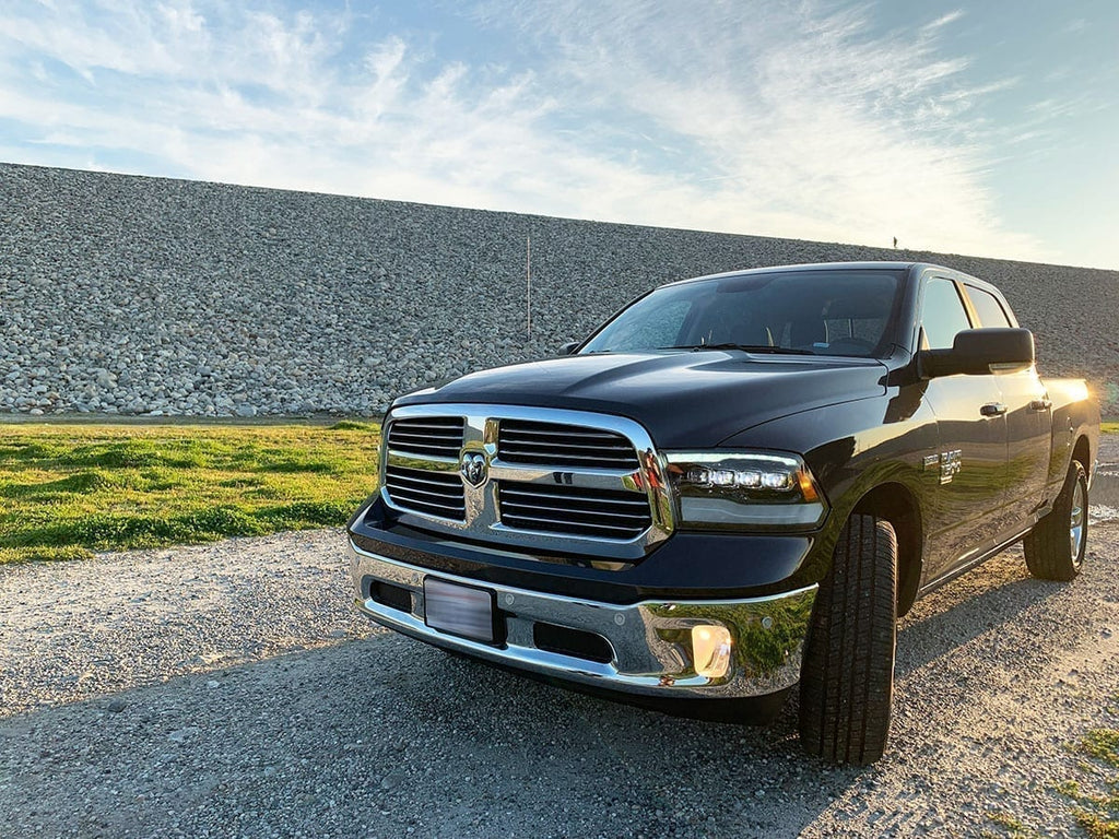 AlphaRex 09-18 Ram Truck NOVA-Series LED Projector Headlights Jet Black