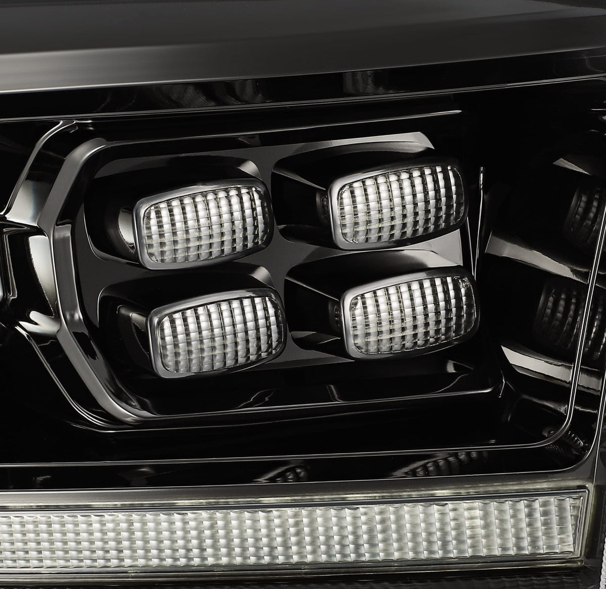 AlphaRex 09-18 Ram Truck PRO-Series (5th Gen 2500 Style) Projector Headlights Alpha-Black