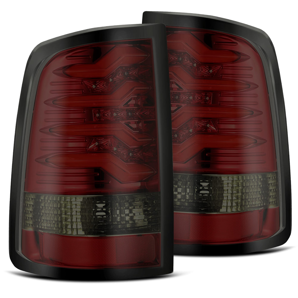 AlphaRex 09-18 Ram Truck PRO-Series LED Tail Lights Red Smoke