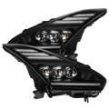 AlphaRex 09-25 Nissan GT-R NOVA-Series LED Projector Headlights Black