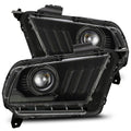 AlphaRex 13-14 Ford Mustang LUXX-Series LED Projector Headlights Alpha-Black
