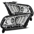 AlphaRex 13-14 Ford Mustang LUXX-Series LED Projector Headlights Chrome