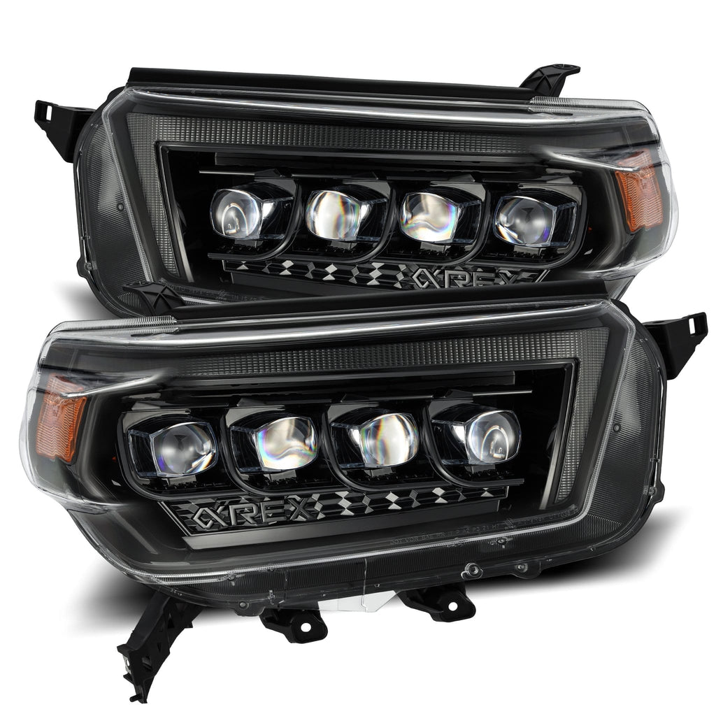 AlphaRex 10-13 Toyota 4Runner NOVA-Series LED Projector Headlights Alpha-Black