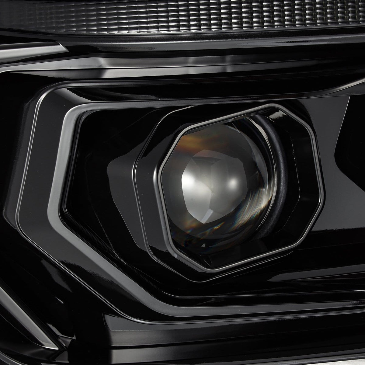 AlphaRex 10-13 Toyota 4Runner PRO-Series Halogen Projector Headlights Alpha-Black