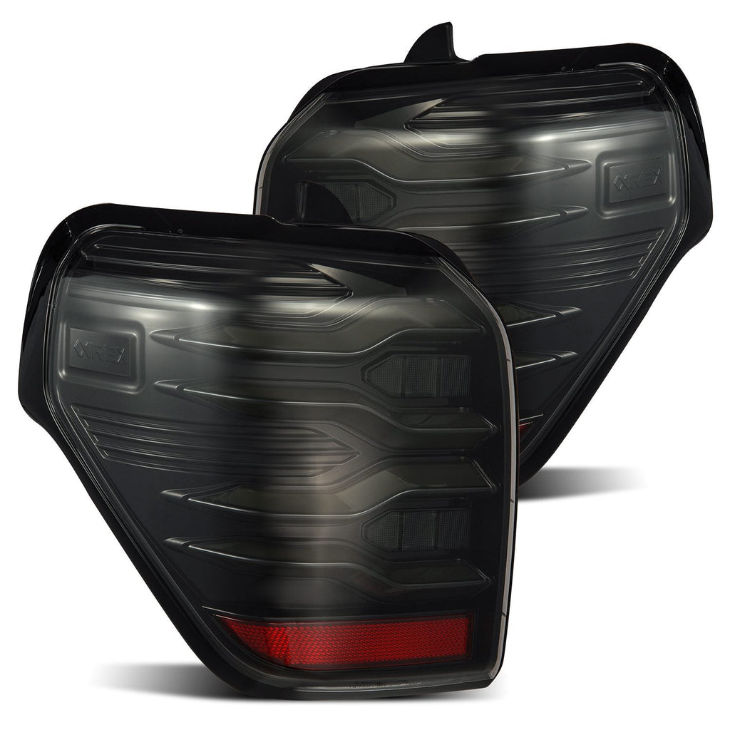 AlphaRex 10-24 Toyota 4Runner LUXX-Series LED Tail Lights Alpha-Black