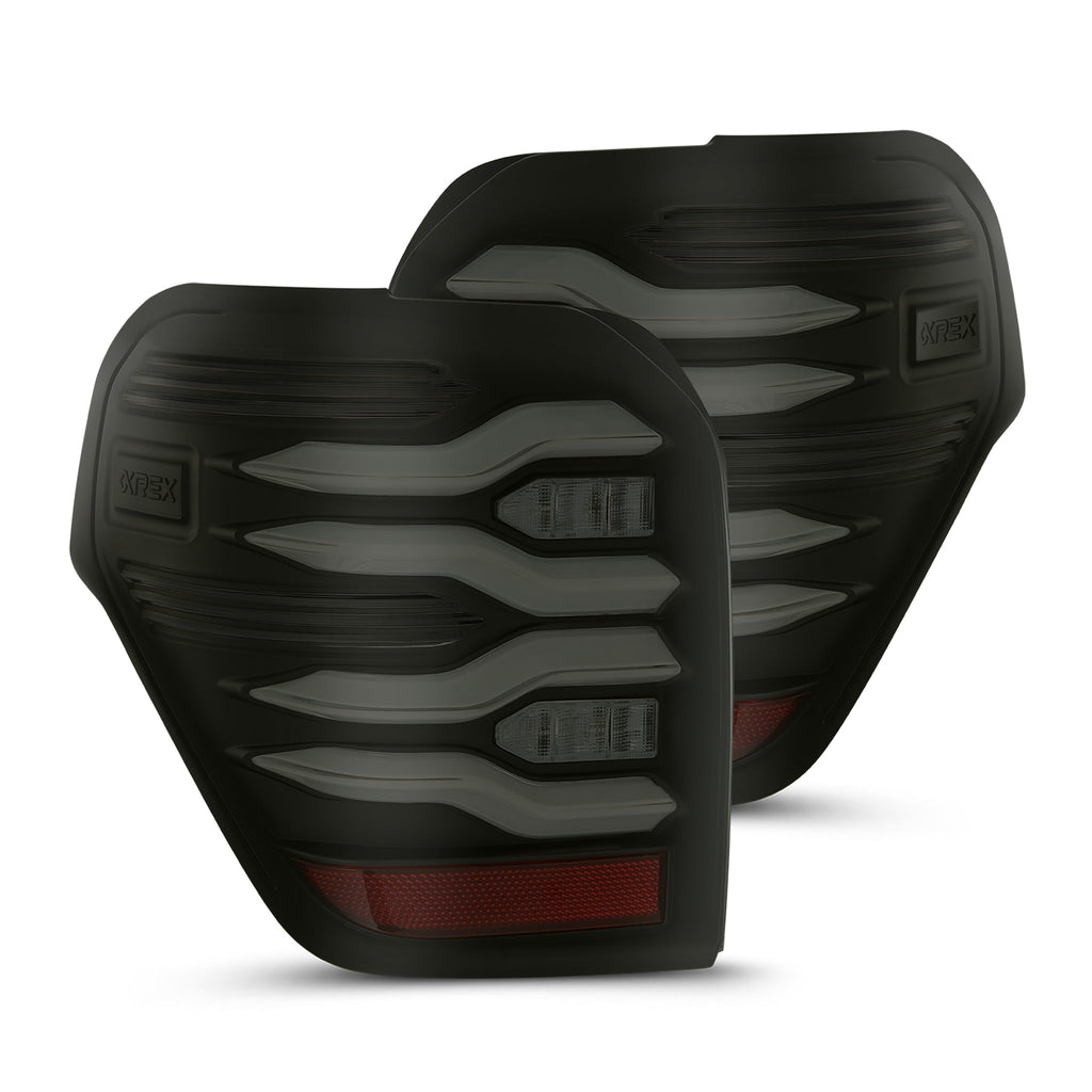 AlphaRex 10-24 Toyota 4Runner LUXX-Series LED Tail Lights Black Smoke