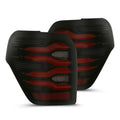 AlphaRex 10-24 Toyota 4Runner LUXX-Series LED Tail Lights Black-Red