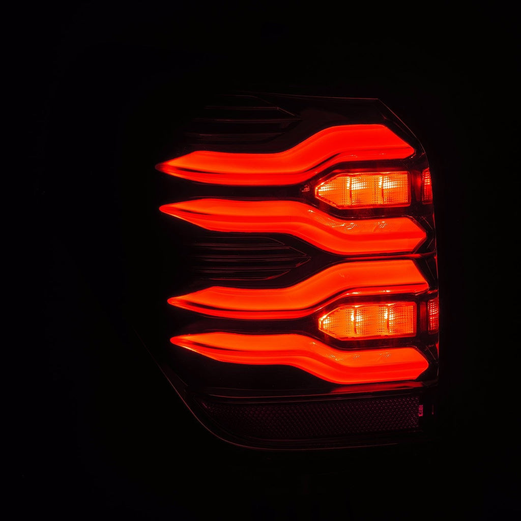 AlphaRex 10-24 Toyota 4Runner LUXX-Series LED Tail Lights Black-Red
