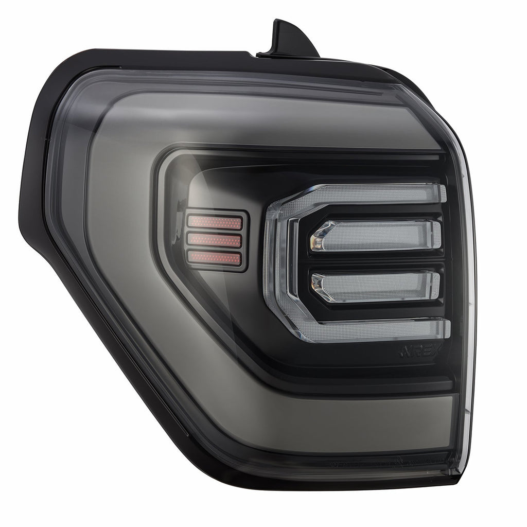 AlphaRex 10-24 Toyota 4Runner NOVA-Series Prismatic LED Tail Lights Black Clear