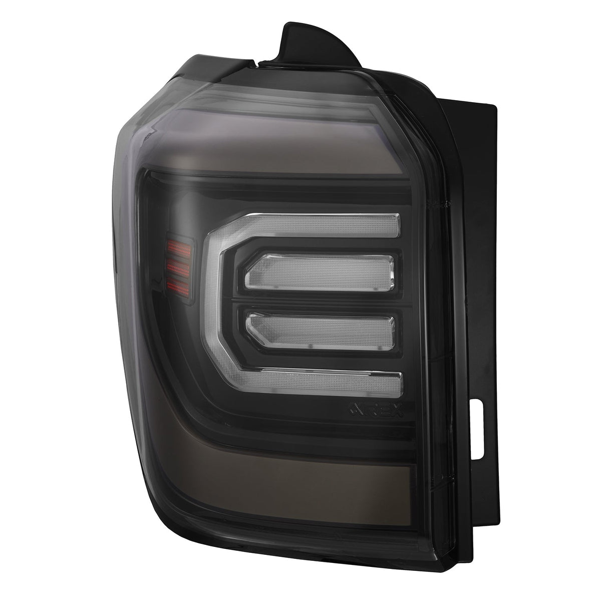AlphaRex 10-24 Toyota 4Runner NOVA-Series Prismatic LED Tail Lights Black Clear