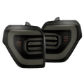 AlphaRex 10-24 Toyota 4Runner NOVA-Series Prismatic LED Tail Lights Black Smoke