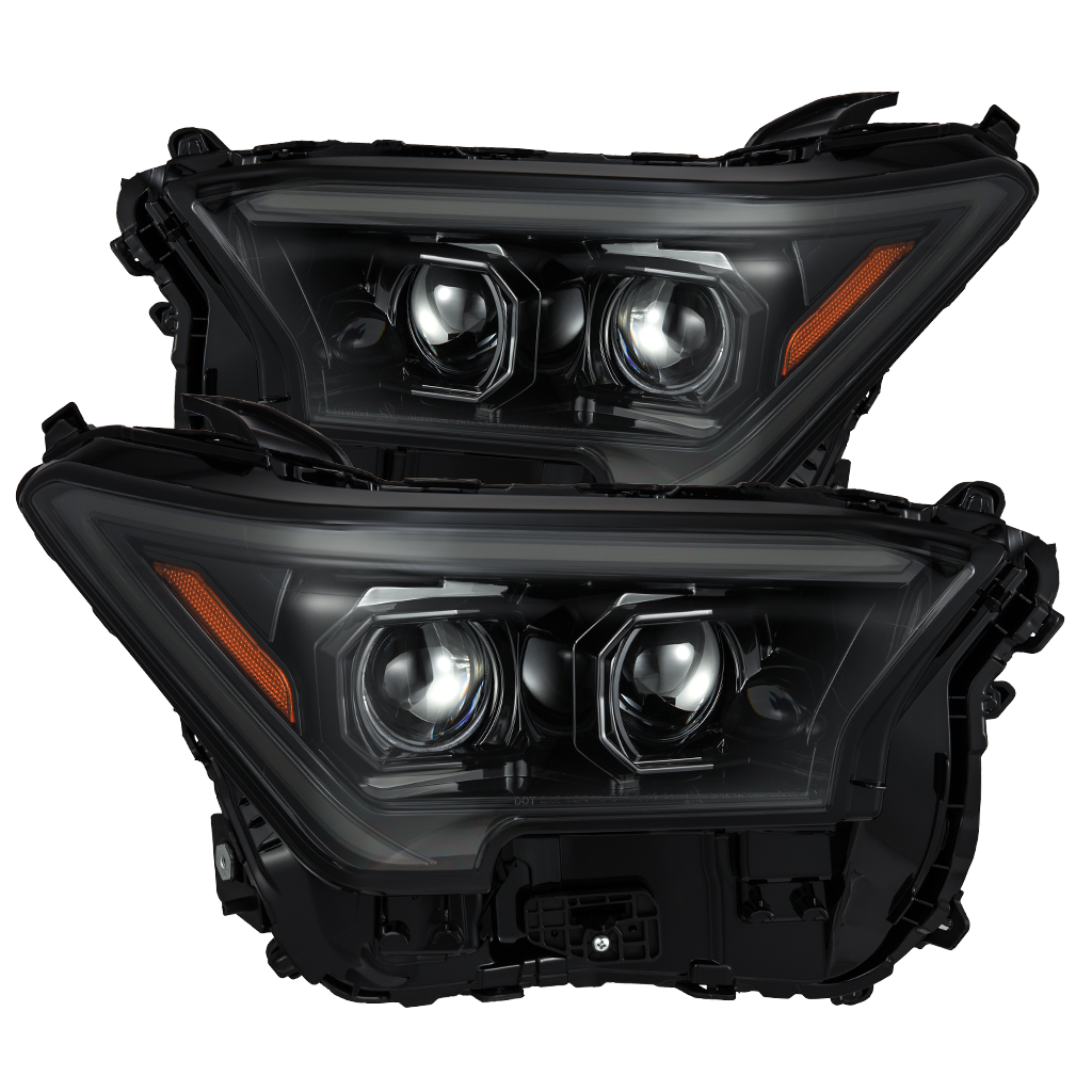 AlphaRex 24-26 Toyota Tacoma / 25-26 4Runner LUXX-Series LED Projector Headlights Alpha-Black