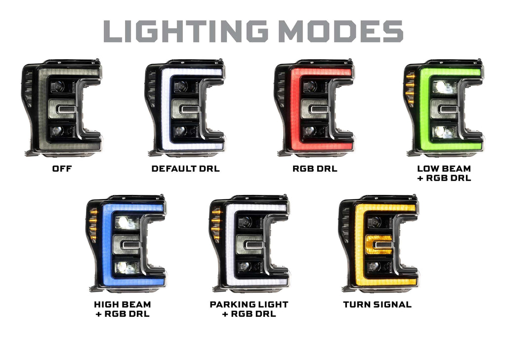 Morimoto 17-19 Ford Super Duty XRGB LED Headlights