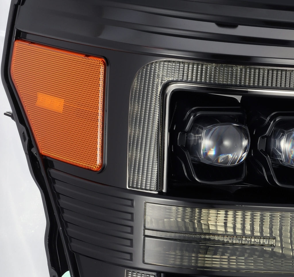 AlphaRex 11-16 Ford Super Duty NOVA-Series LED Projector Headlights Alpha-Black