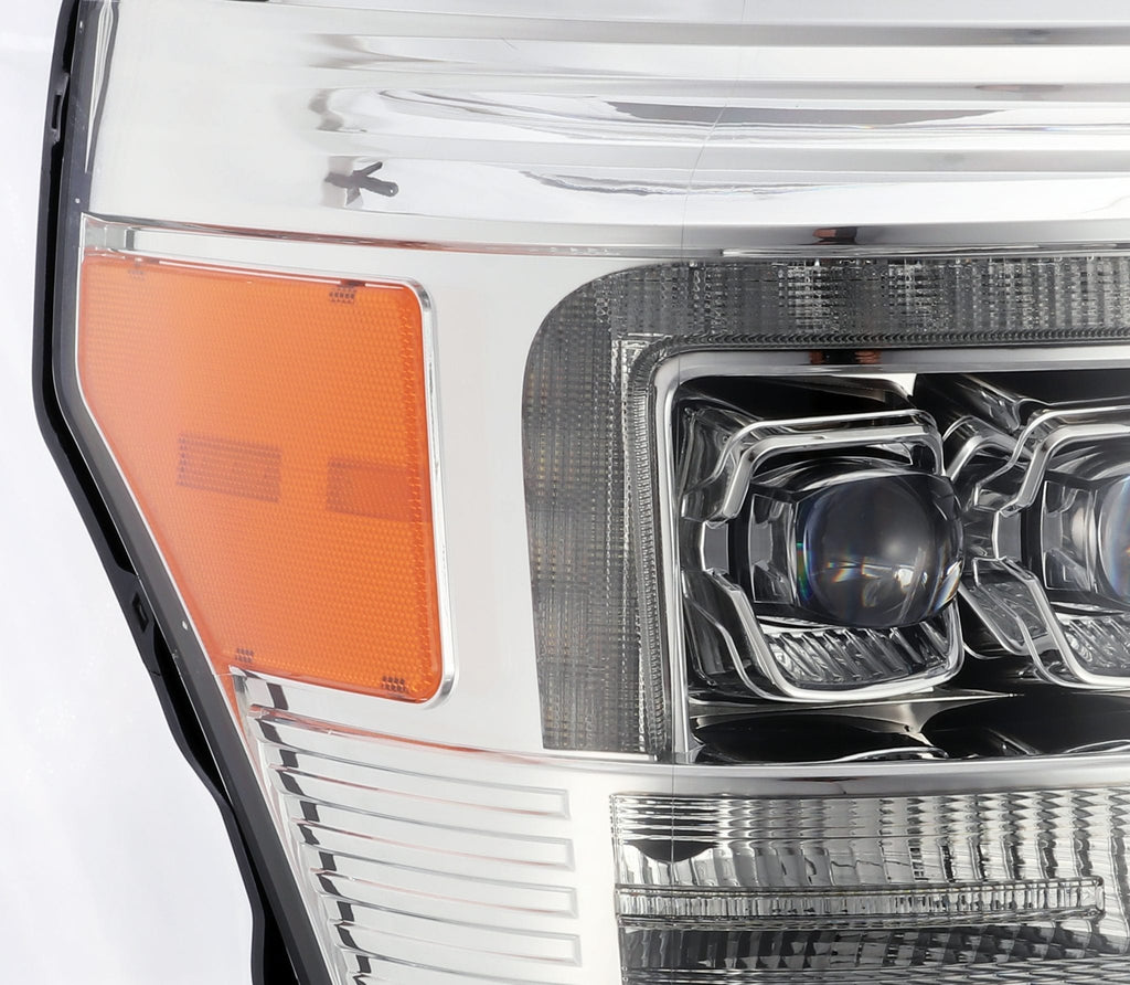AlphaRex 11-16 Ford Super Duty NOVA-Series LED Projector Headlights Chrome