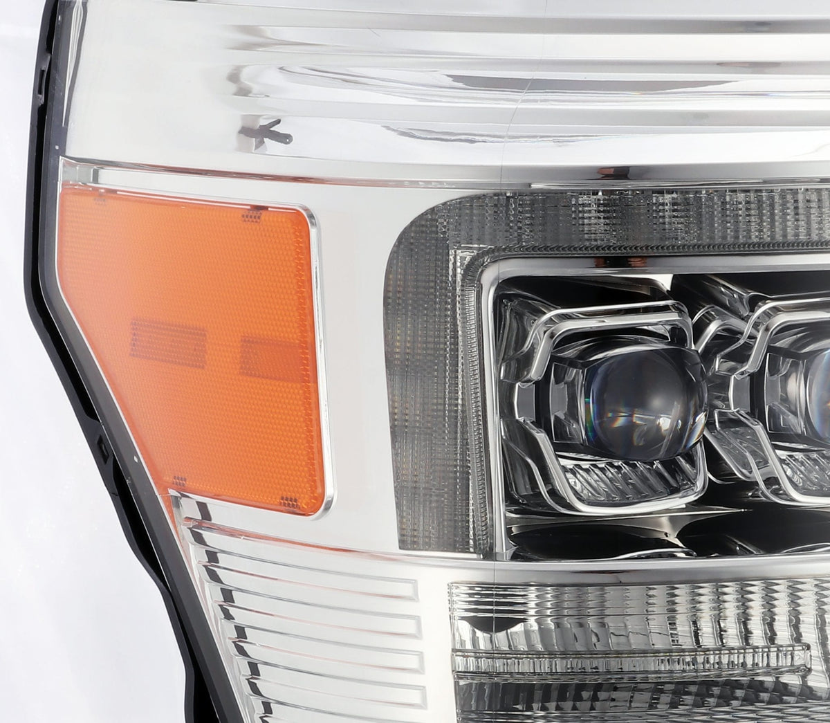 AlphaRex 11-16 Ford Super Duty NOVA-Series LED Projector Headlights Chrome