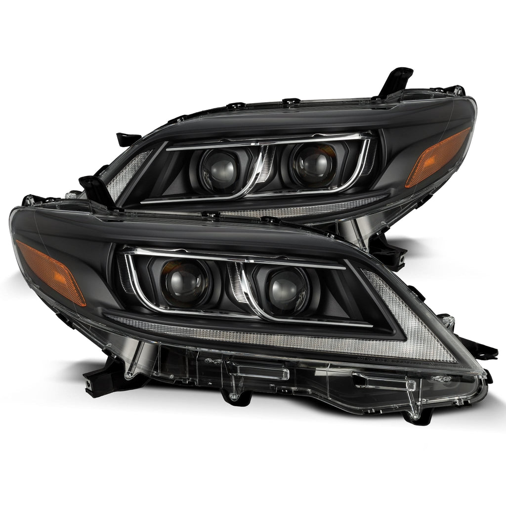 AlphaRex 11-20 Toyota Sienna PRO-Series Halogen Projector Headlights Black