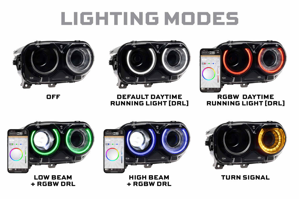 Morimoto 15-23 Dodge Challenger XRGB LED Headlights