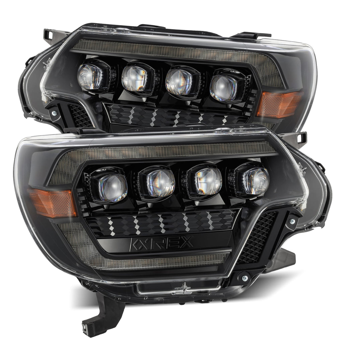 AlphaRex 12-15 Toyota Tacoma NOVA-Series LED Projector Headlights Alpha-Black