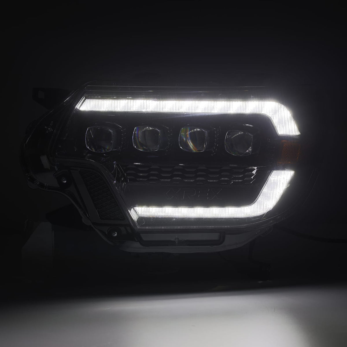 AlphaRex 12-15 Toyota Tacoma NOVA-Series LED Projector Headlights Black