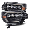 AlphaRex 12-15 Toyota Tacoma NOVA-Series LED Projector Headlights Black