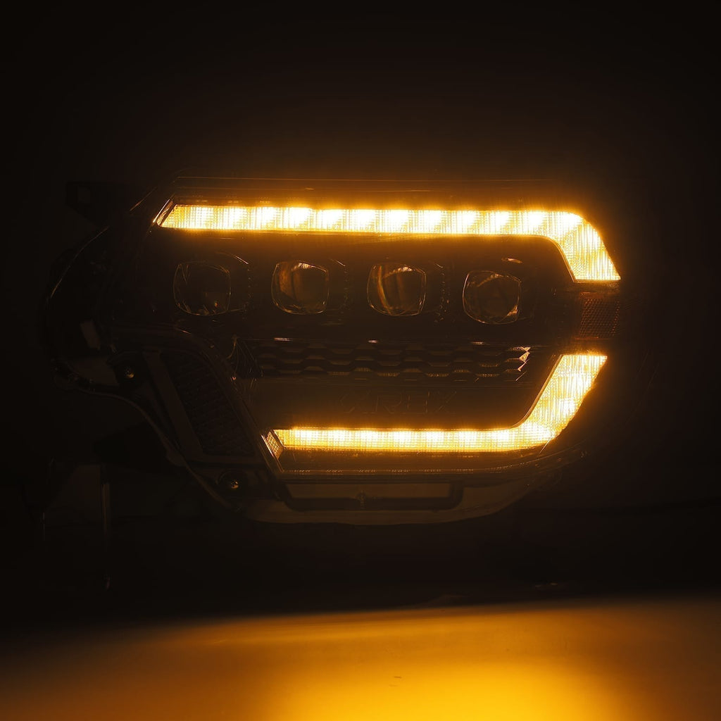 AlphaRex 12-15 Toyota Tacoma NOVA-Series LED Projector Headlights Black