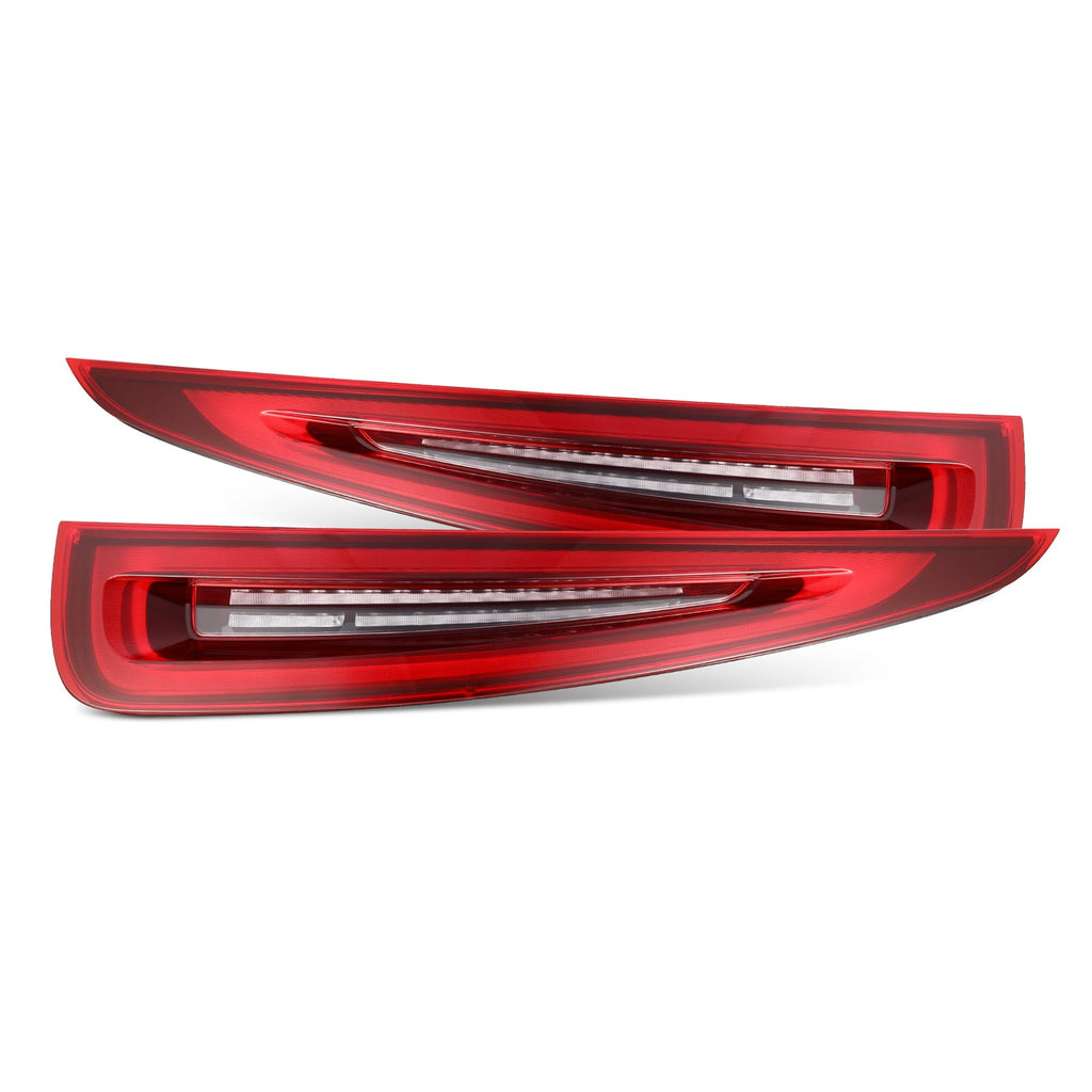 AlphaRex 12-16 Porsche 911 (991.1) NOVA-Series Prismatic LED Tail lights Red Clear