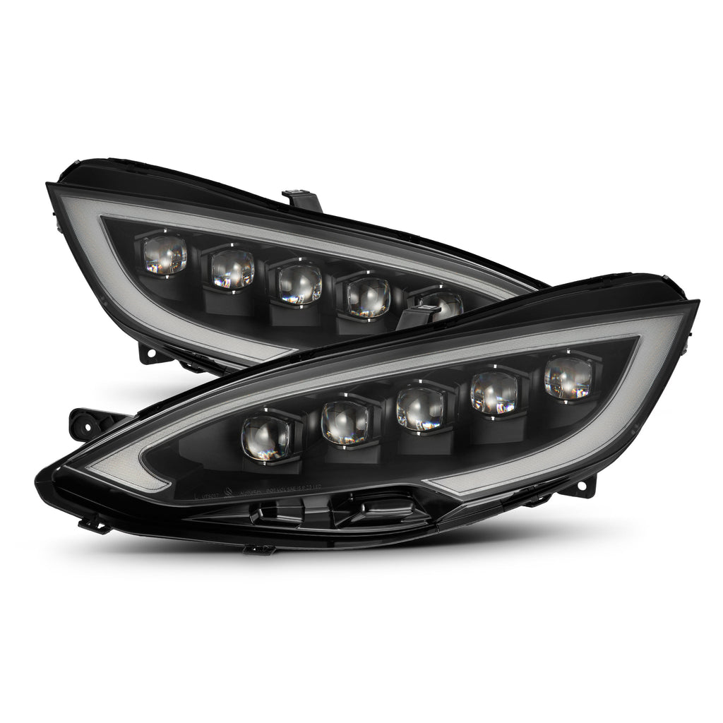 AlphaRex 12-21 Tesla Model S NOVA-Series LED Projector Headlights Black