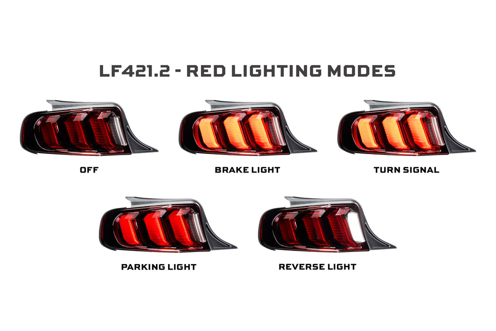 Morimoto 13-14 Ford Mustang Facelift XB LED Tail Lights (Red)