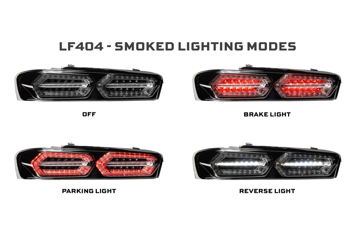 Morimoto 16-18 Chevrolet Camaro XB LED Facelift Tail Lights (Smoked)