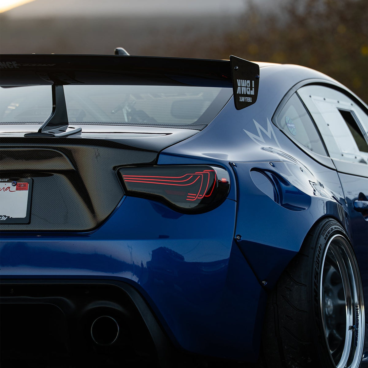 AlphaRex 13-16 Scion FR-S / 17-20 Toyota 86 / 13-20 Subaru BRZ CSL Laser Style LUXX-Series LED Tail Lights Black Clear