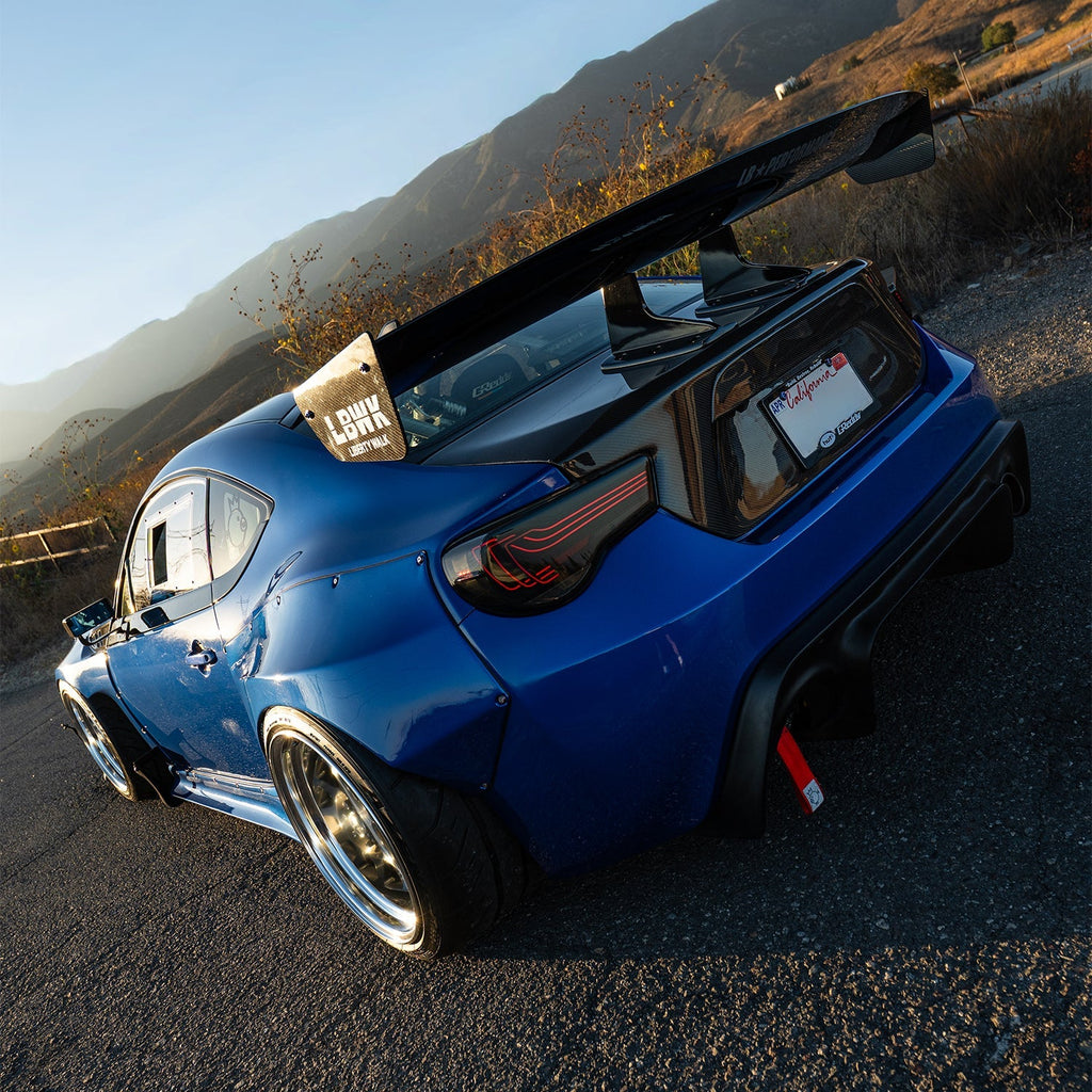AlphaRex 13-16 Scion FR-S / 17-20 Toyota 86 / 13-20 Subaru BRZ CSL Laser Style LUXX-Series LED Tail Lights Black Clear